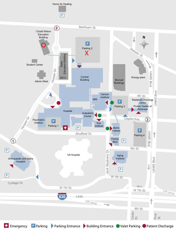 UAMS Campus Map