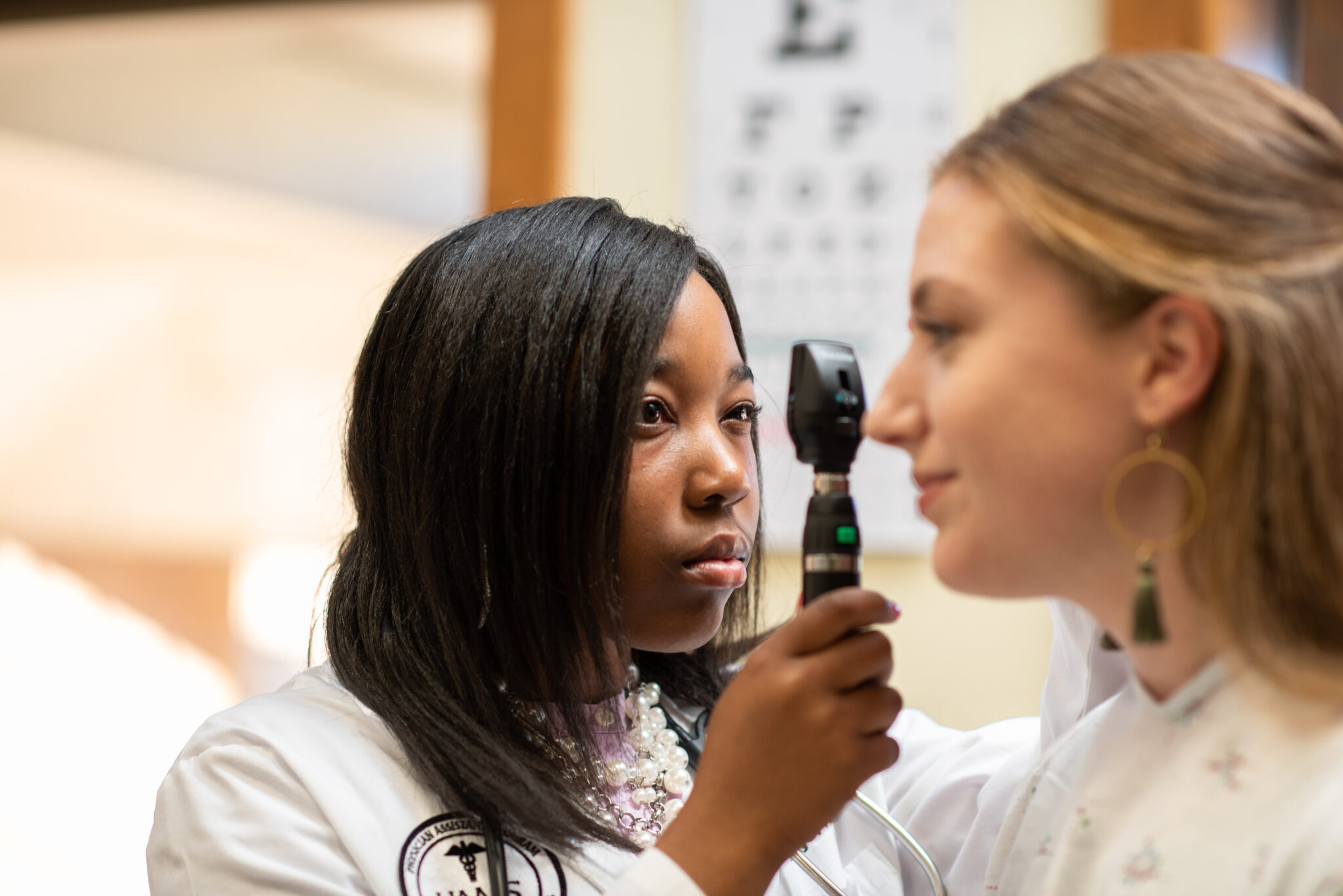 PA Student examining a patient